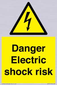 Danger Electric shock risk